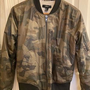 Camouflage bomber jacket